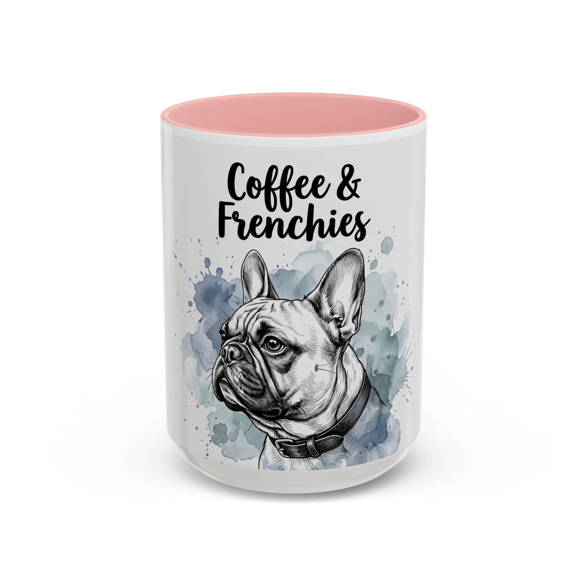 Coffee & Frenchies Mug | French Bulldog Lover Gift | Watercolor Dog Mug