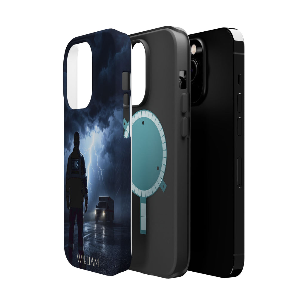 Personalized Lightning Storm EMS Phone Case — Wireless Charging Cover