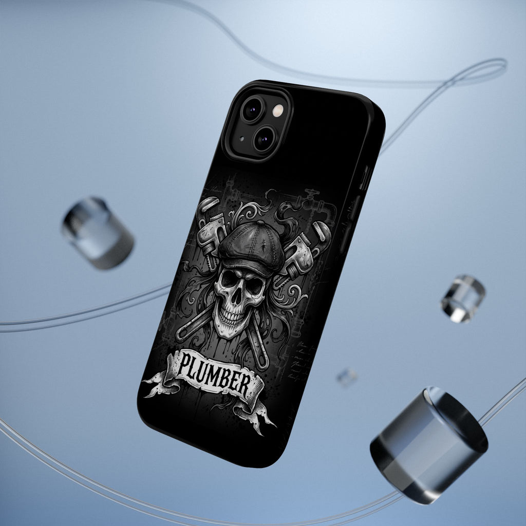 Skull & Wrenches Plumber Phone Case — Wireless Charging Cover
