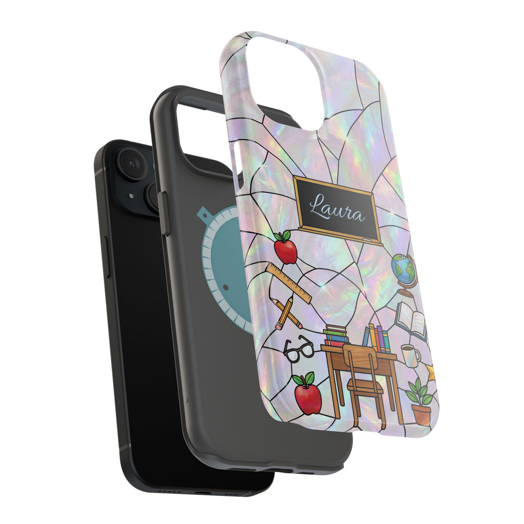 Personalized Teacher Phone Case — Impact-Resistant Wireless Charging Cover