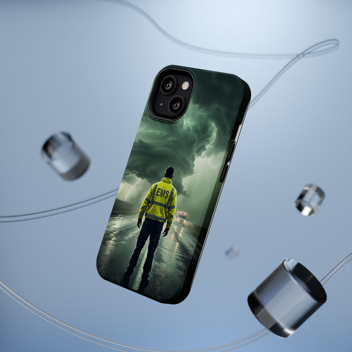 EMS Green Storm Phone Case — Magnetic Wireless Charging Cover