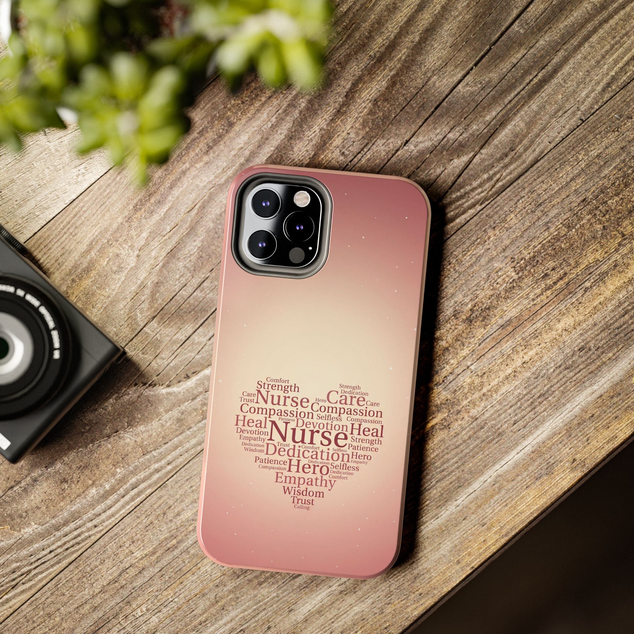 Nurse Heart Word Cloud Phone Case | iPhone & Samsung Galaxy series