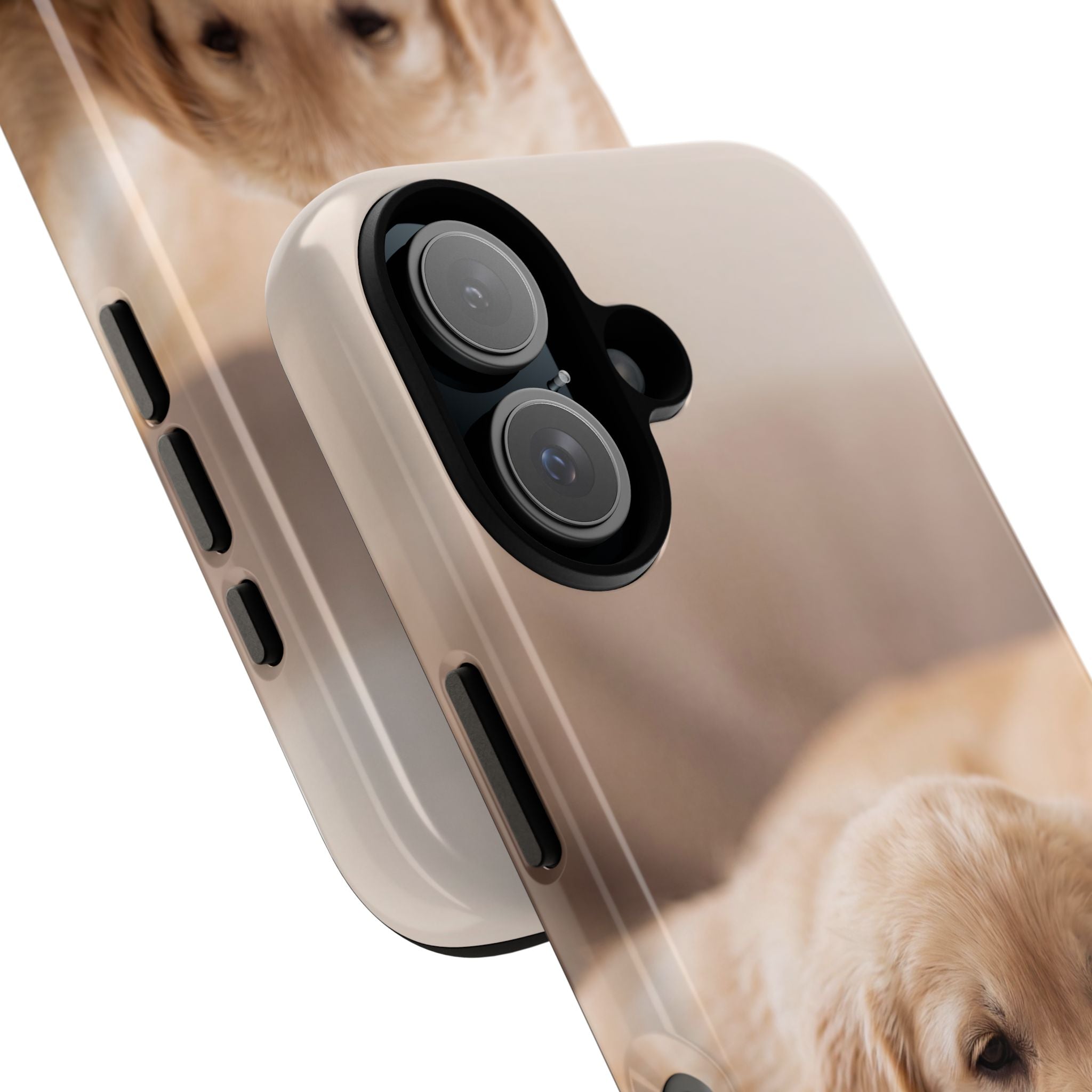 Sleepy Golden Retriever Puppy Phone Case | Cozy Cuddly Puppy Portrait | Samsung & iPhone