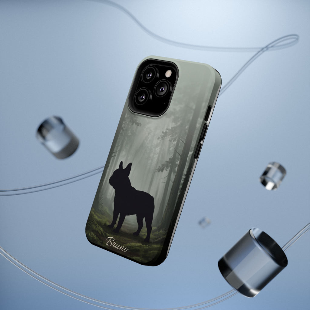 Personalized French Bulldog Misty Forest Phone Case — Wireless Charging Cover