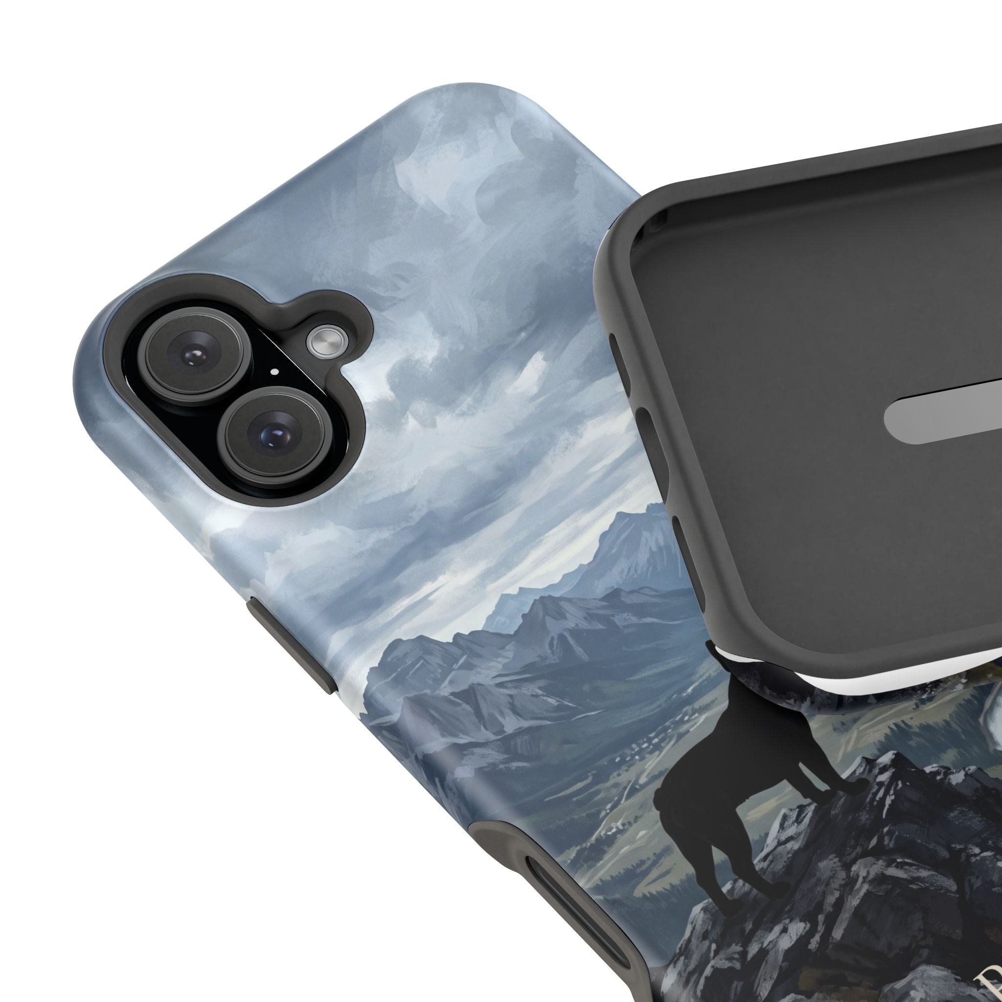 Personalized French Bulldog Mountain Valley Phone Case — Wireless Charging Cover