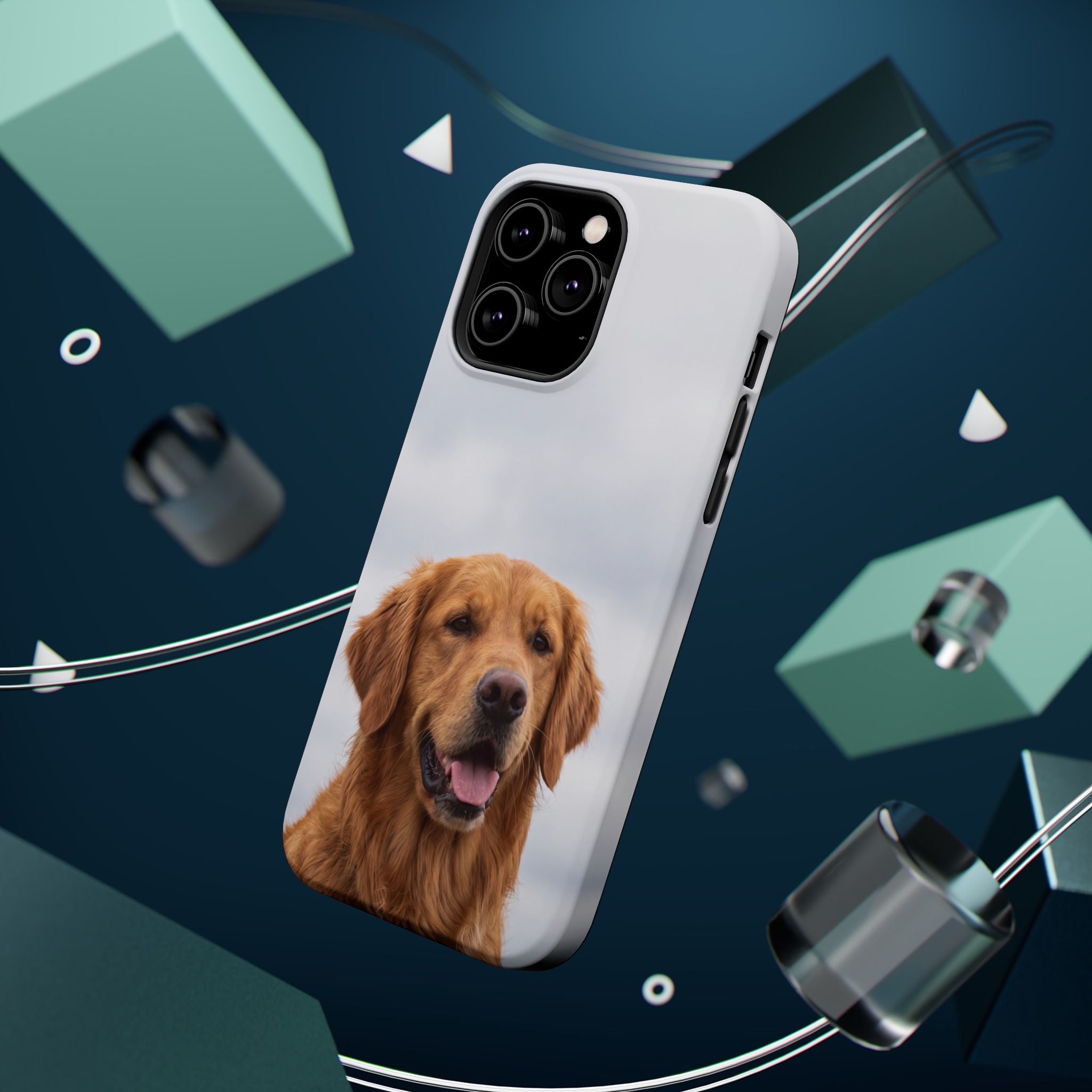 Golden Retriever Phone Case — Impact-Resistant Wireless Charging Cover