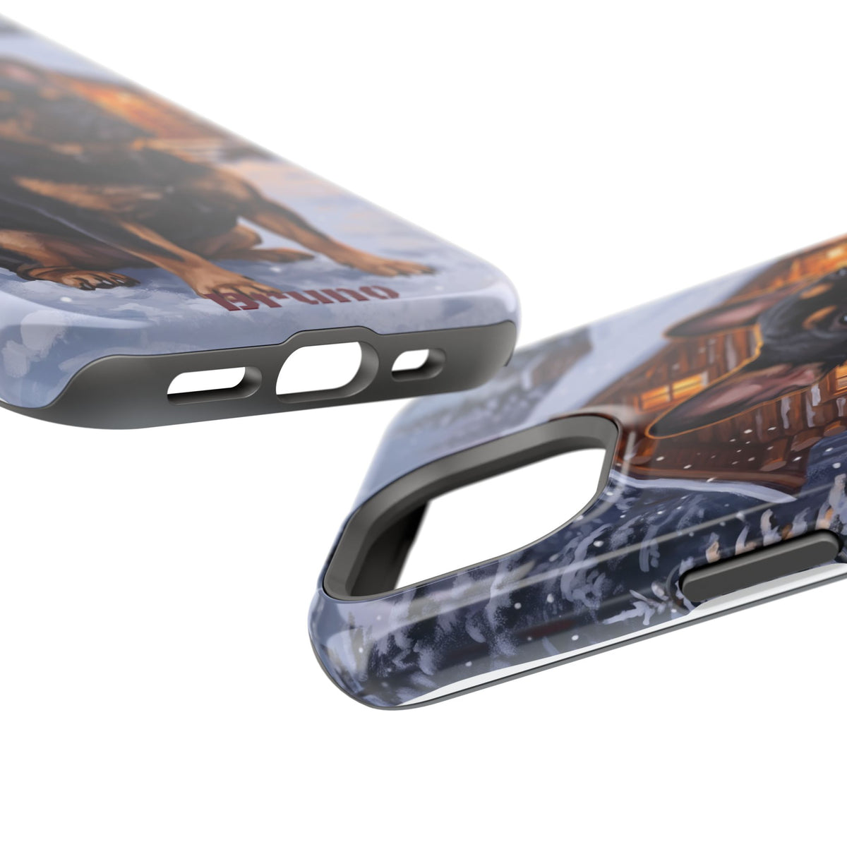 Personalized French Bulldog Cozy Cabin Phone Case — Wireless Charging Cover
