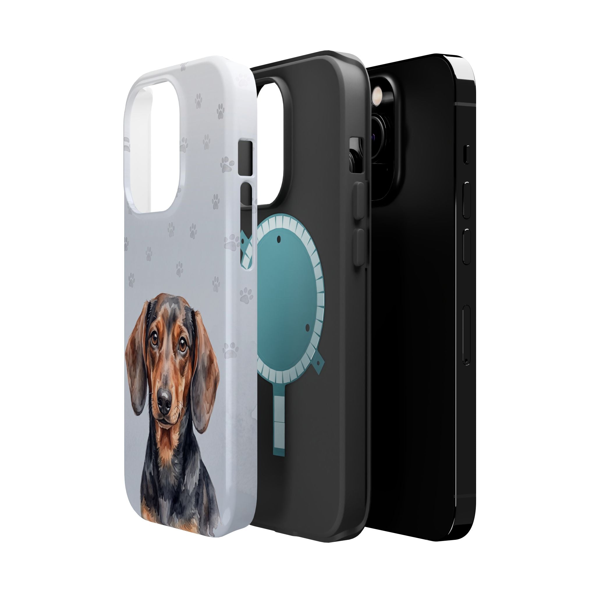 Dachshund Watercolor Portrait Phone Case | Elegant Sausage Dog Art Print | iPhone & Samsung