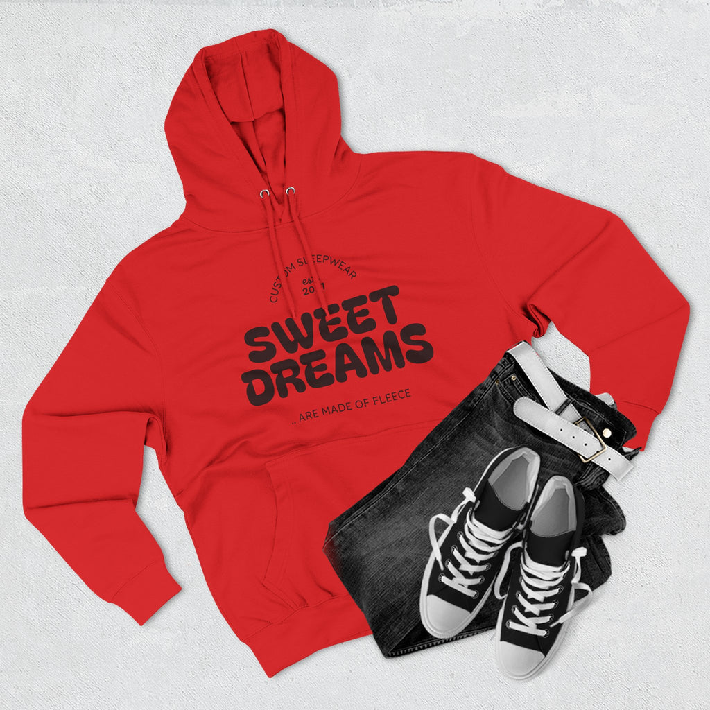 Sweet Dreams Hoodie — Cozy Fleece Pullover with Retro Script