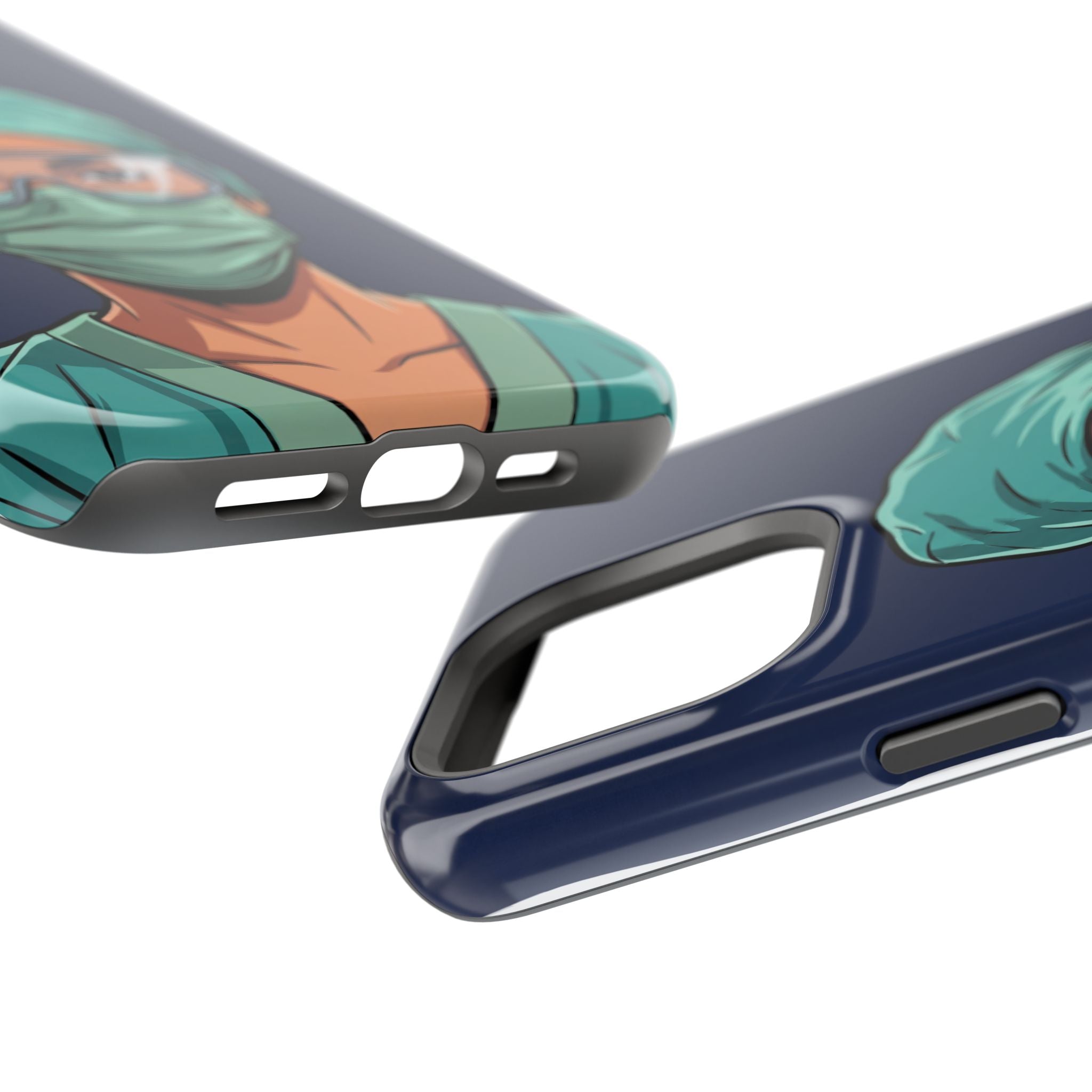 Bold Nurse Portrait Phone Case — Magnetic Wireless Charging Cover