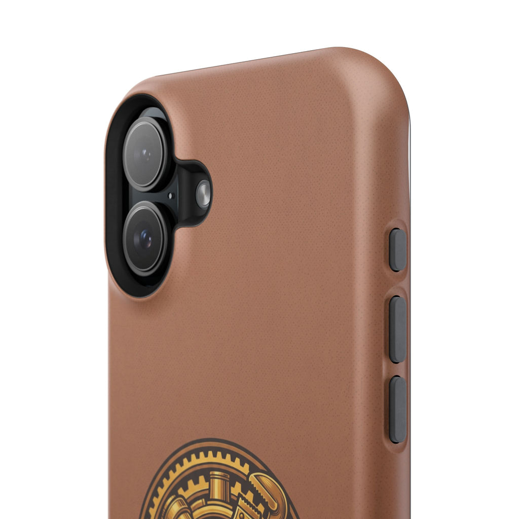 Plumber Born to Build Phone Case — Badge Wireless Charging Cover