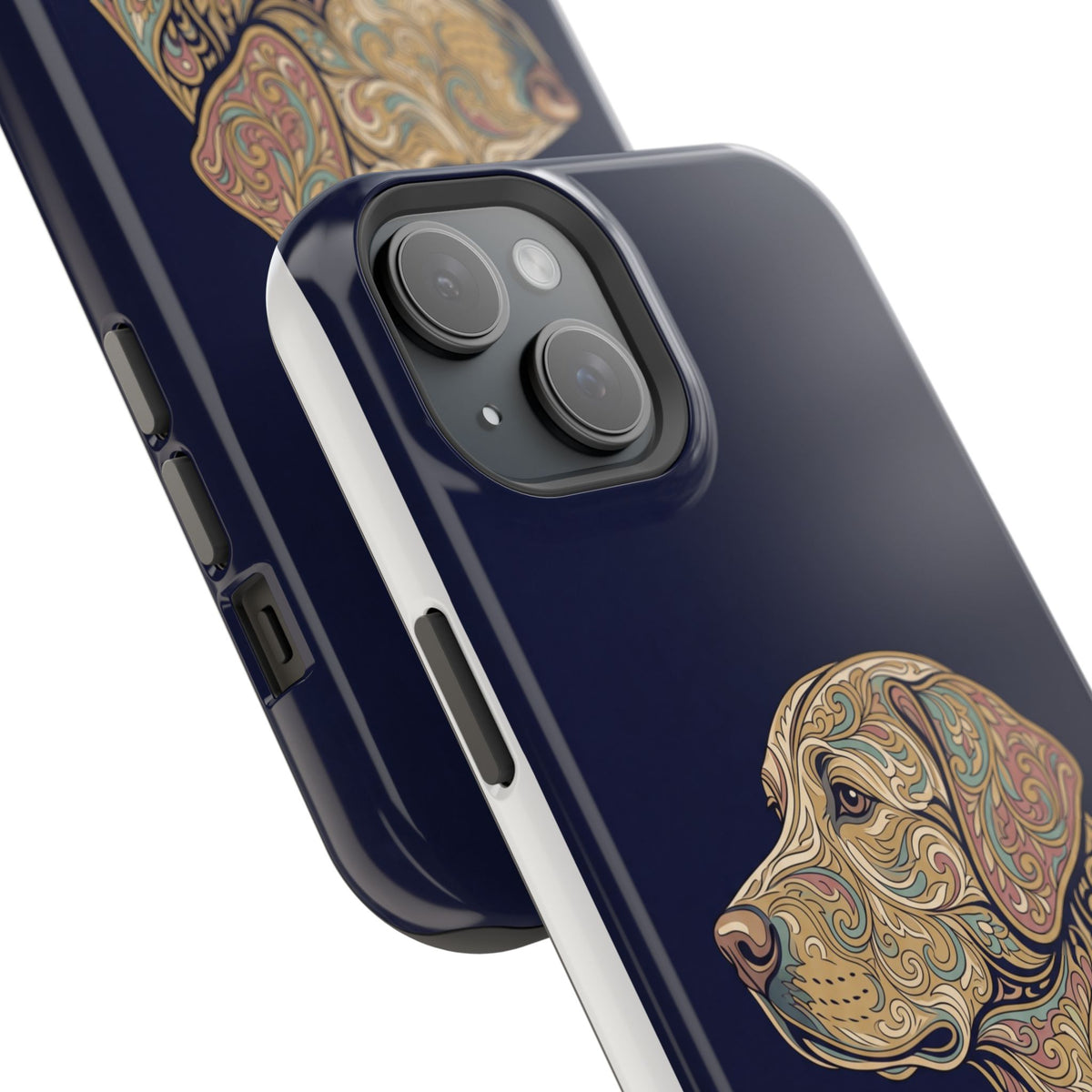 Paisley Labrador Phone Case — Tough Magnetic Case with Wireless Charging