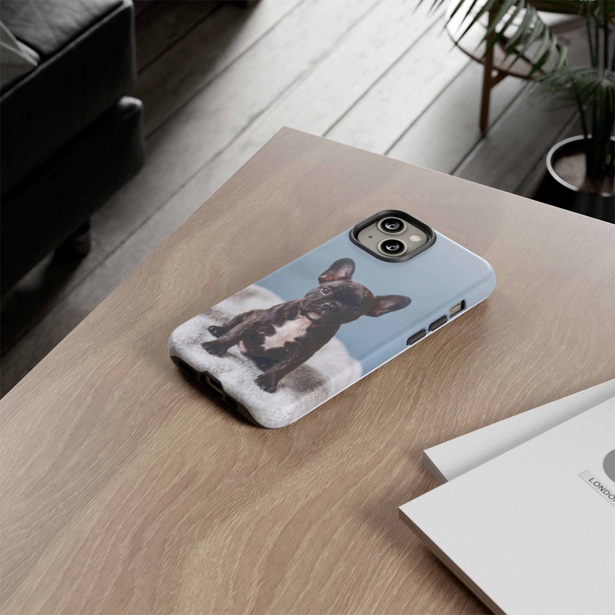 French Bulldog Puppy Phone Case | Adorable Brindle Frenchie Portrait | Samsung & iPhone