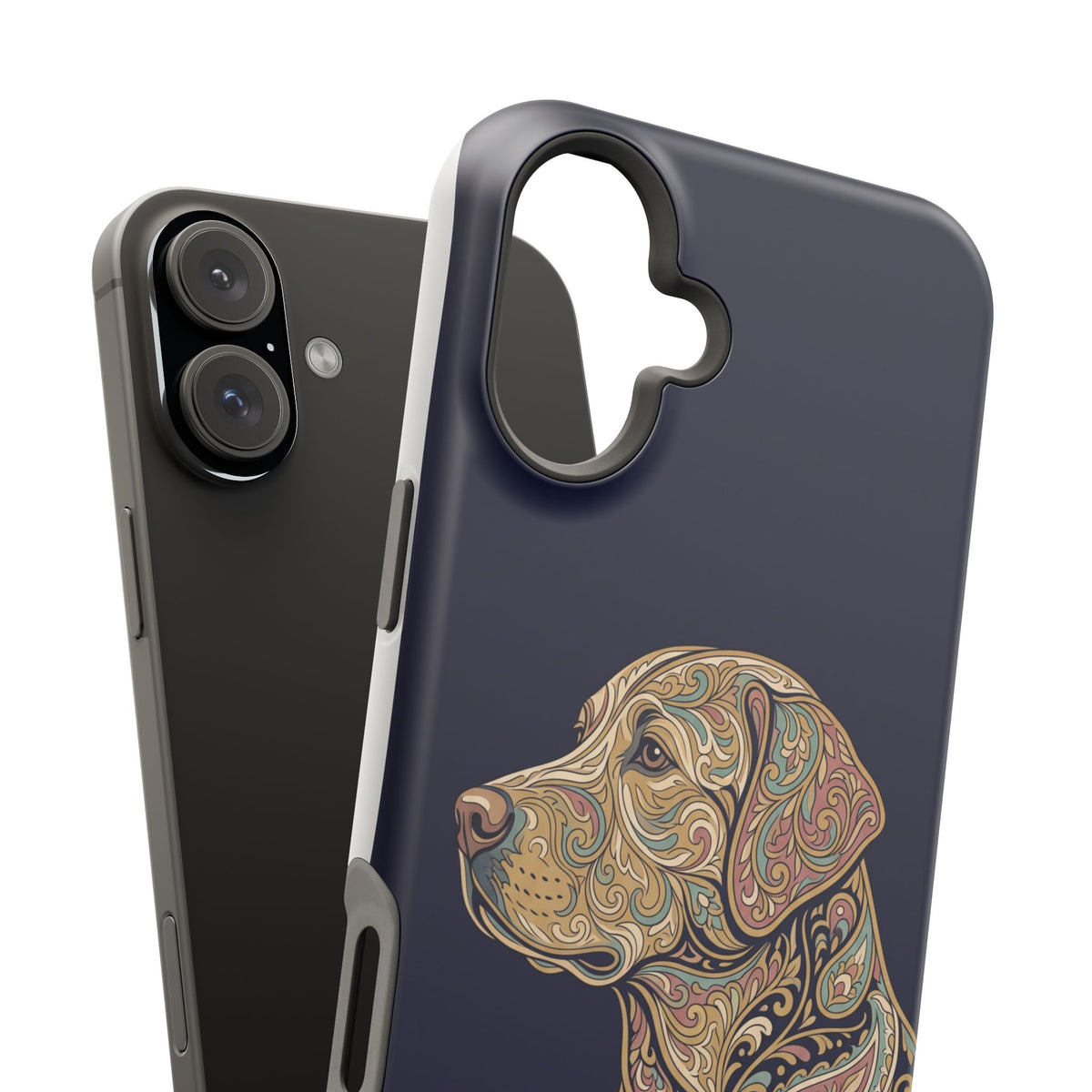 Paisley Labrador Phone Case — Tough Magnetic Case with Wireless Charging