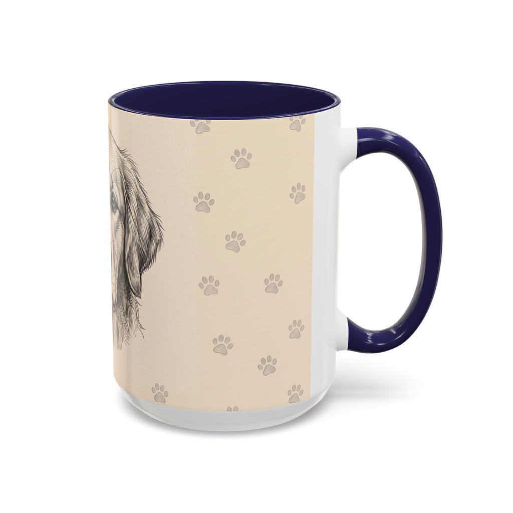 Golden Retriever Sketch Mug | Golden Retriever Lover Gift | Pencil Art Dog Coffee Mug
