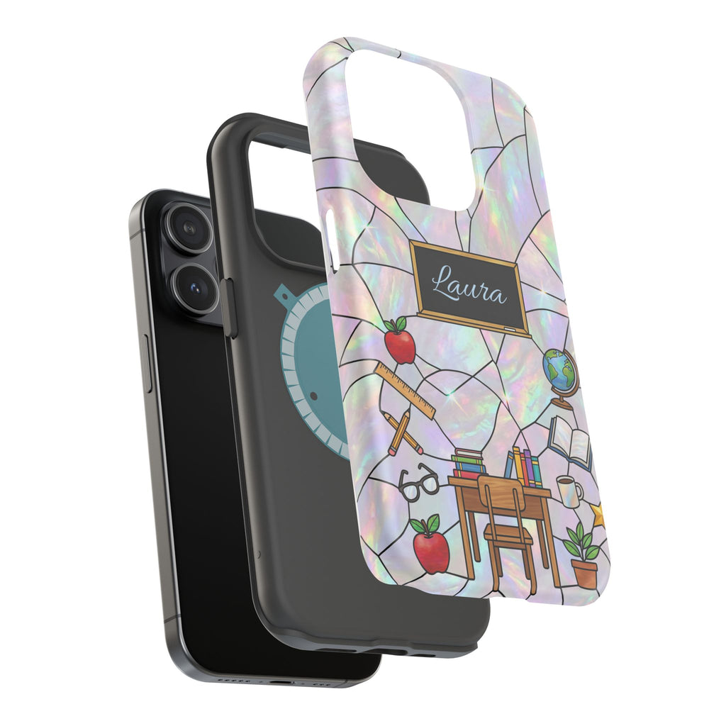 Personalized Teacher Phone Case — Impact-Resistant Wireless Charging Cover