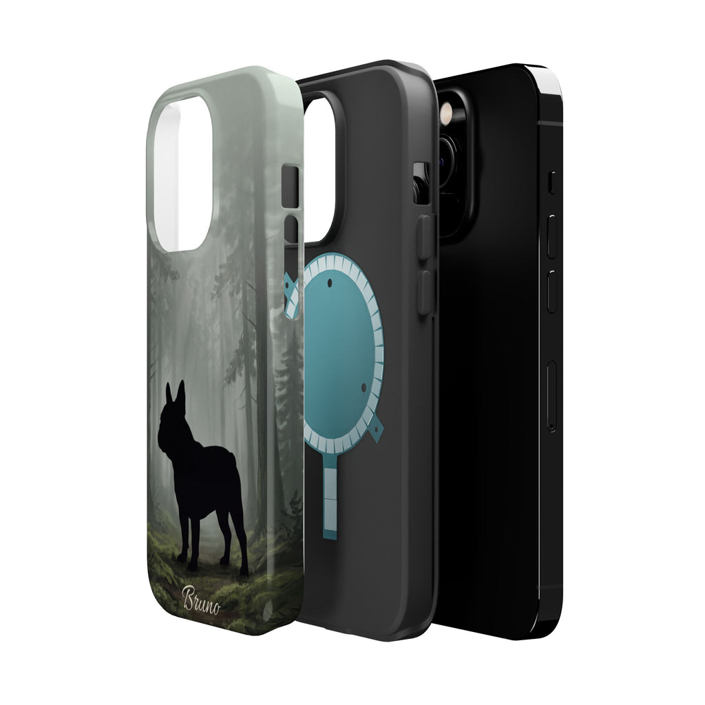 Personalized French Bulldog Misty Forest Phone Case — Wireless Charging Cover