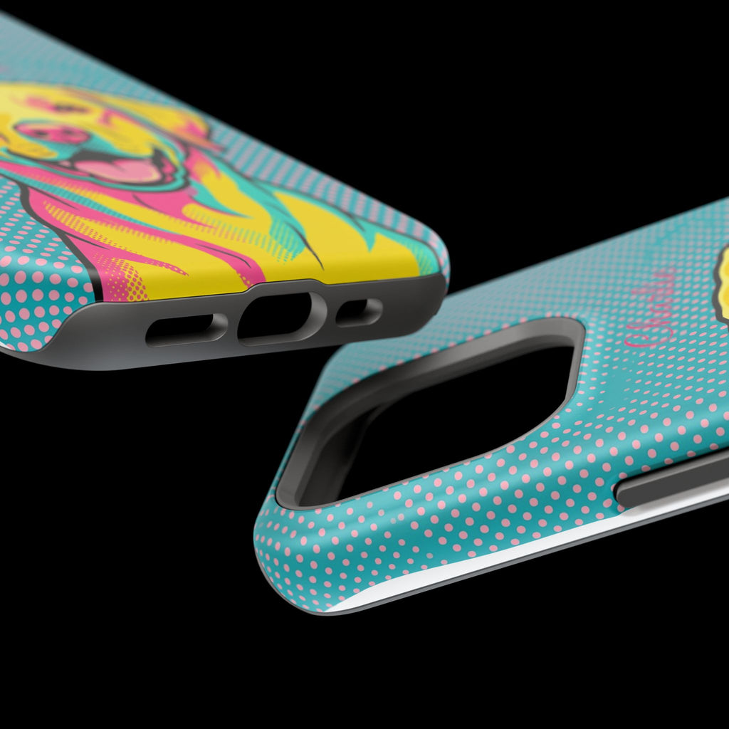 Personalized Pop Art Labrador Phone Case — Tough Magnetic Case with Wireless Charging