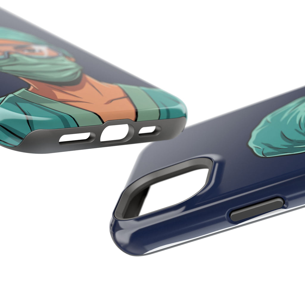 Bold Nurse Portrait Phone Case — Magnetic Wireless Charging Cover