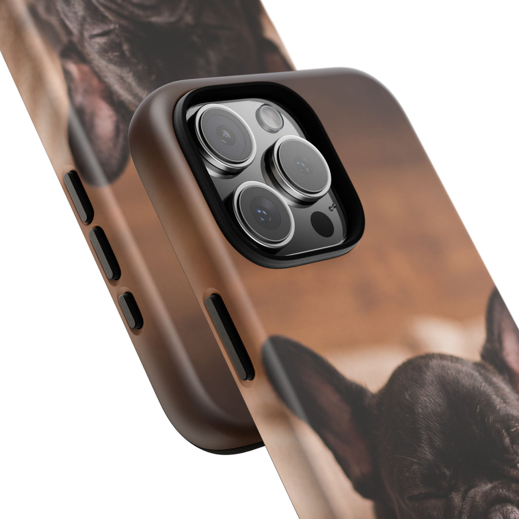 Sleeping French Bulldog Phone Case | Cozy Frenchie Resting on Blanket | iPhone & Samsung