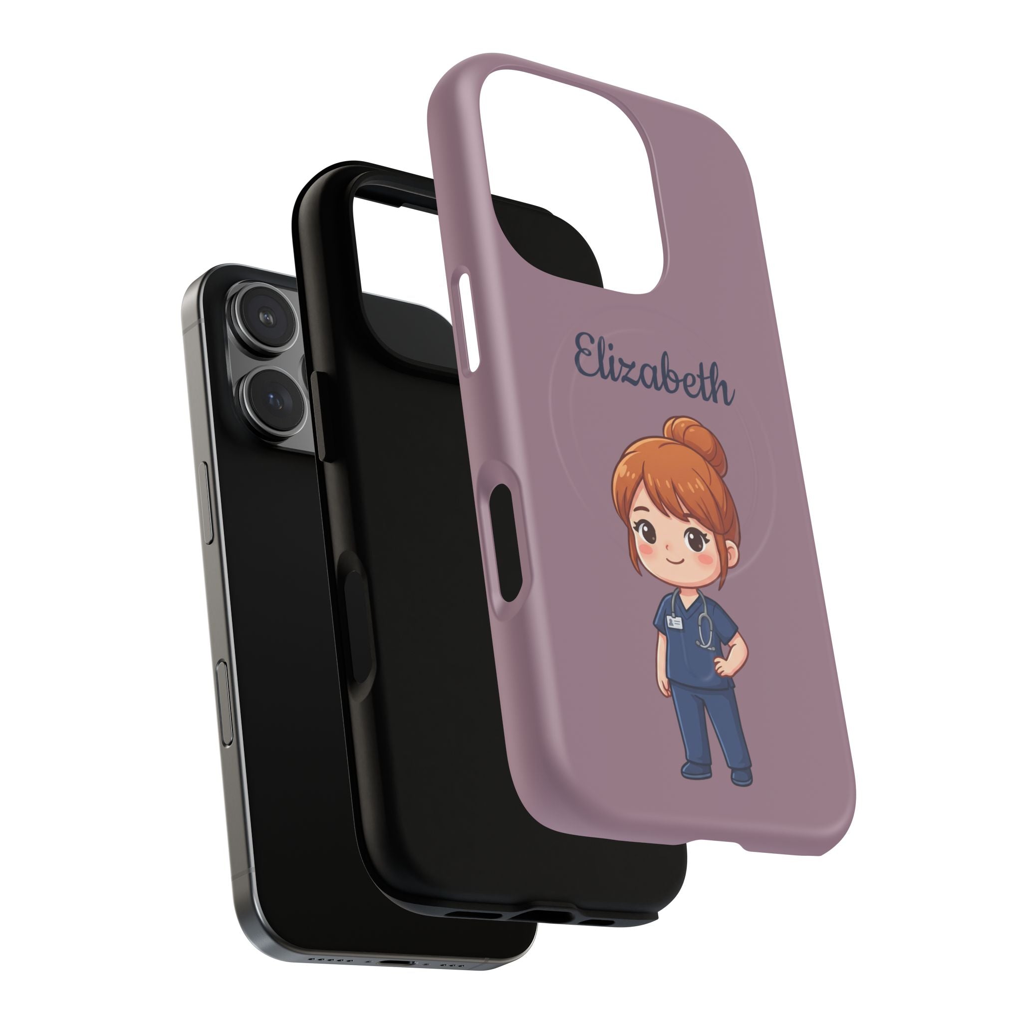 Personalized Nurse Phone Case with Custom Name | MagSafe Compatible iPhone Case