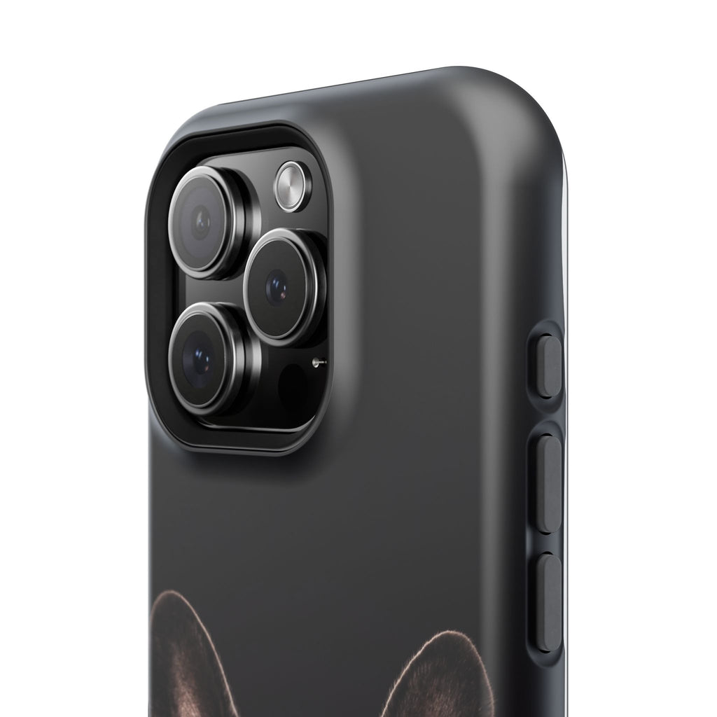 Black French Bulldog Phone Case — Impact-Resistant Wireless Charging Cover