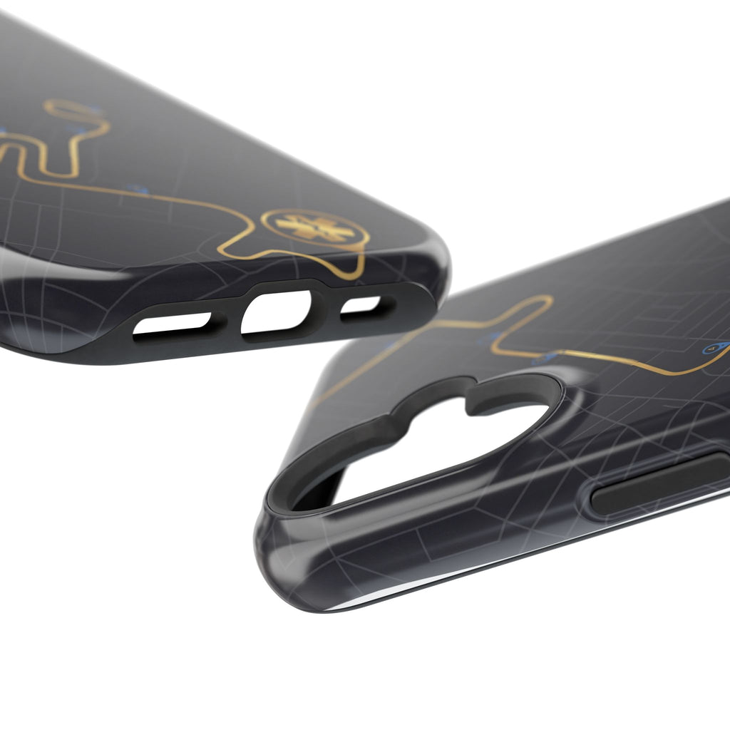 Paramedic/EMT Route Line Phone Case — Magnetic Wireless Charging Cover