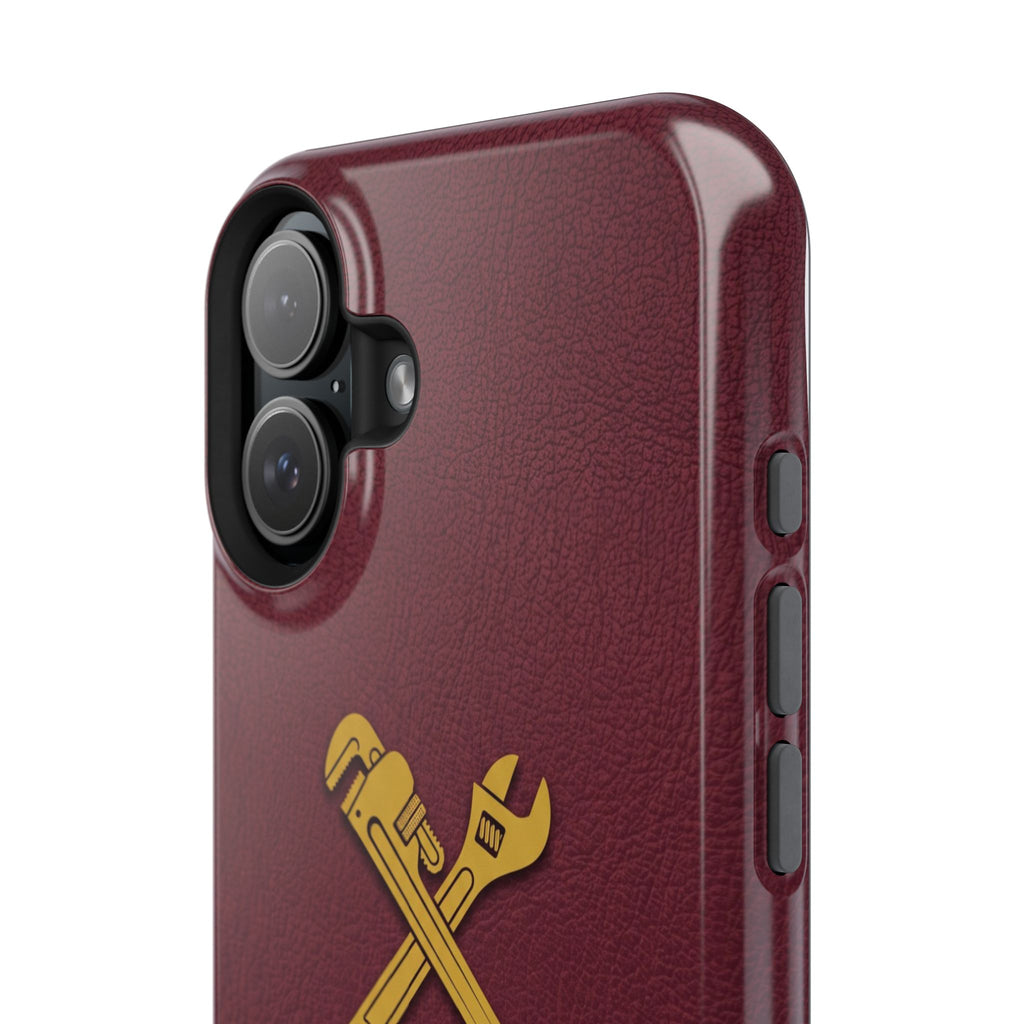 Plumb. Proud. Phone Case — Crossed Wrenches Wireless Charging Cover