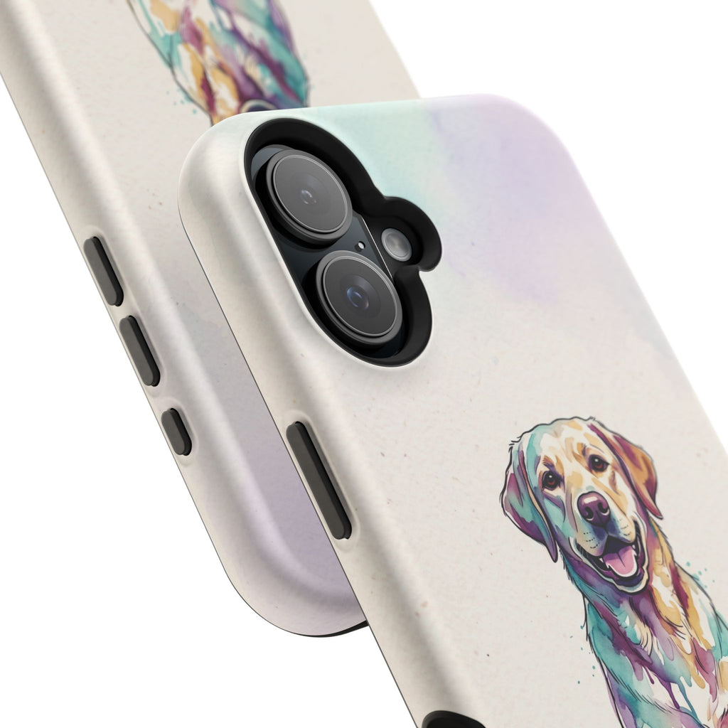 Watercolor Labrador Phone Case — Tough Magnetic Case with Wireless Charging