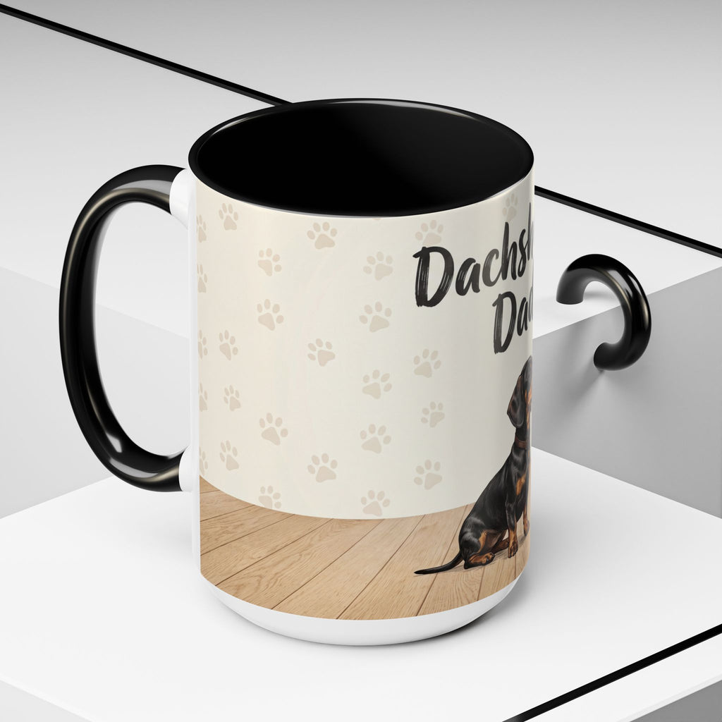 Dachshund Dad Mug | Cute Dog Dad Coffee Mug | Wiener Dog Gift for Dachshund Lovers