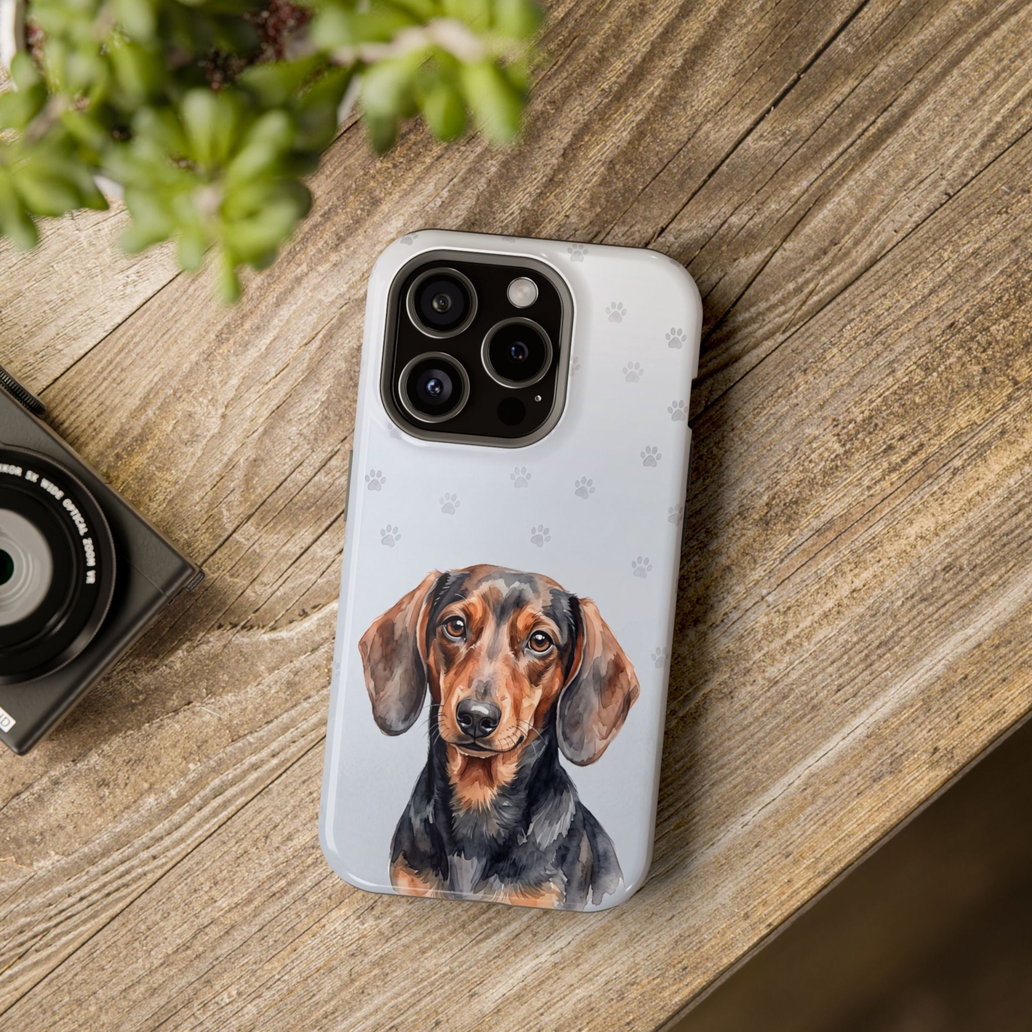 Dachshund Phone Case — Impact-Resistant Wireless Charging Cover