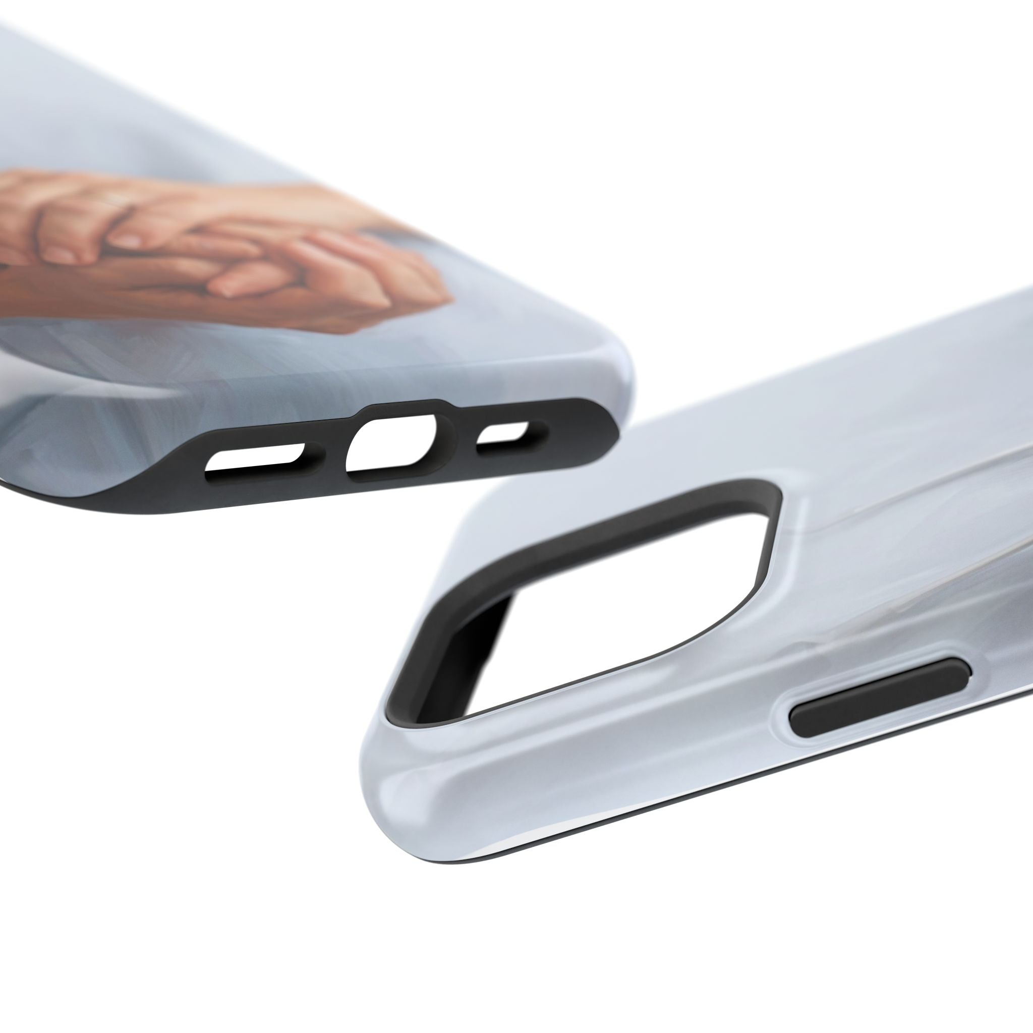 Impact-Resistant Phone Case — Caring Hands Wireless Charging Cover