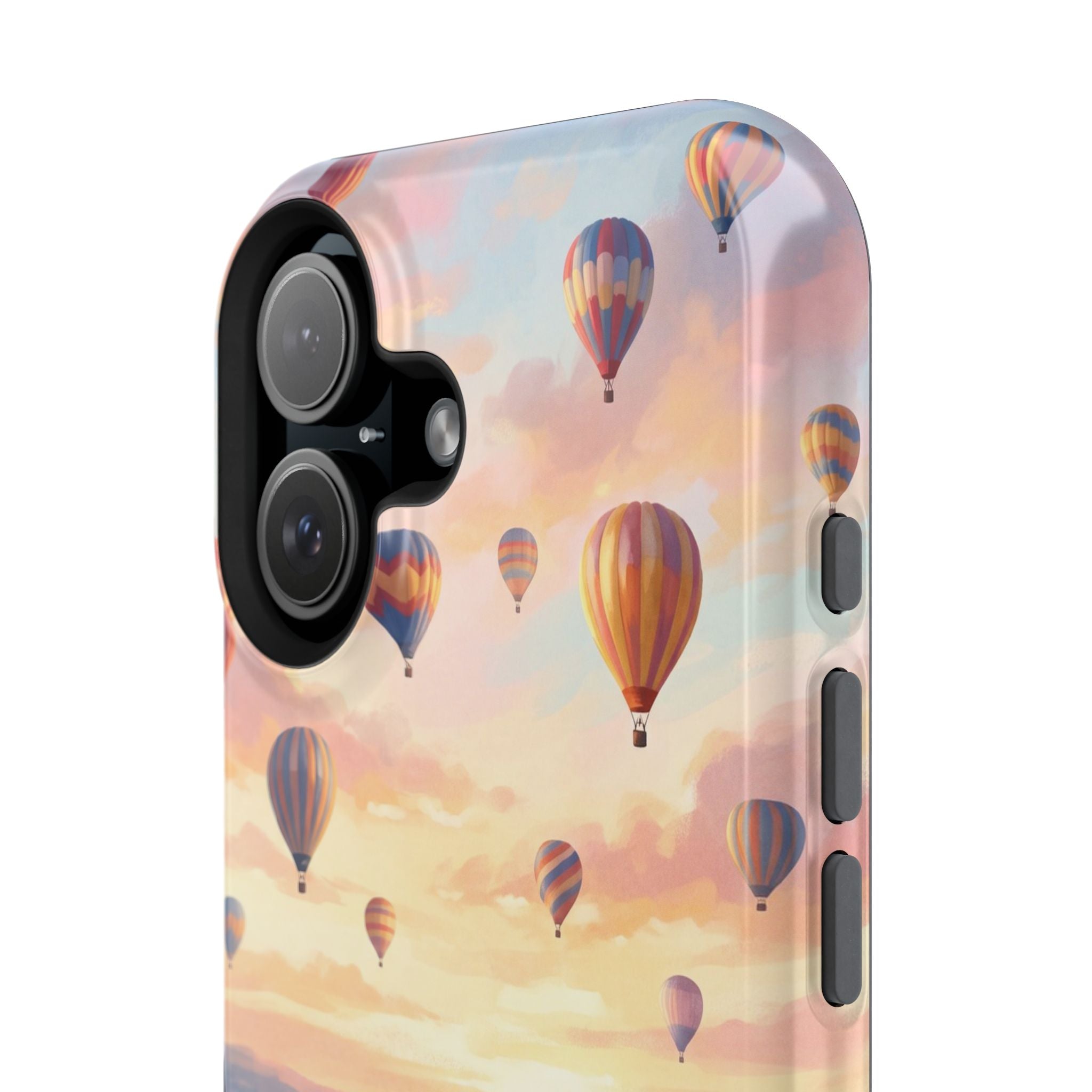 Personalized Golden Retriever Hot Air Balloon Phone Case — Wireless Charging Cover