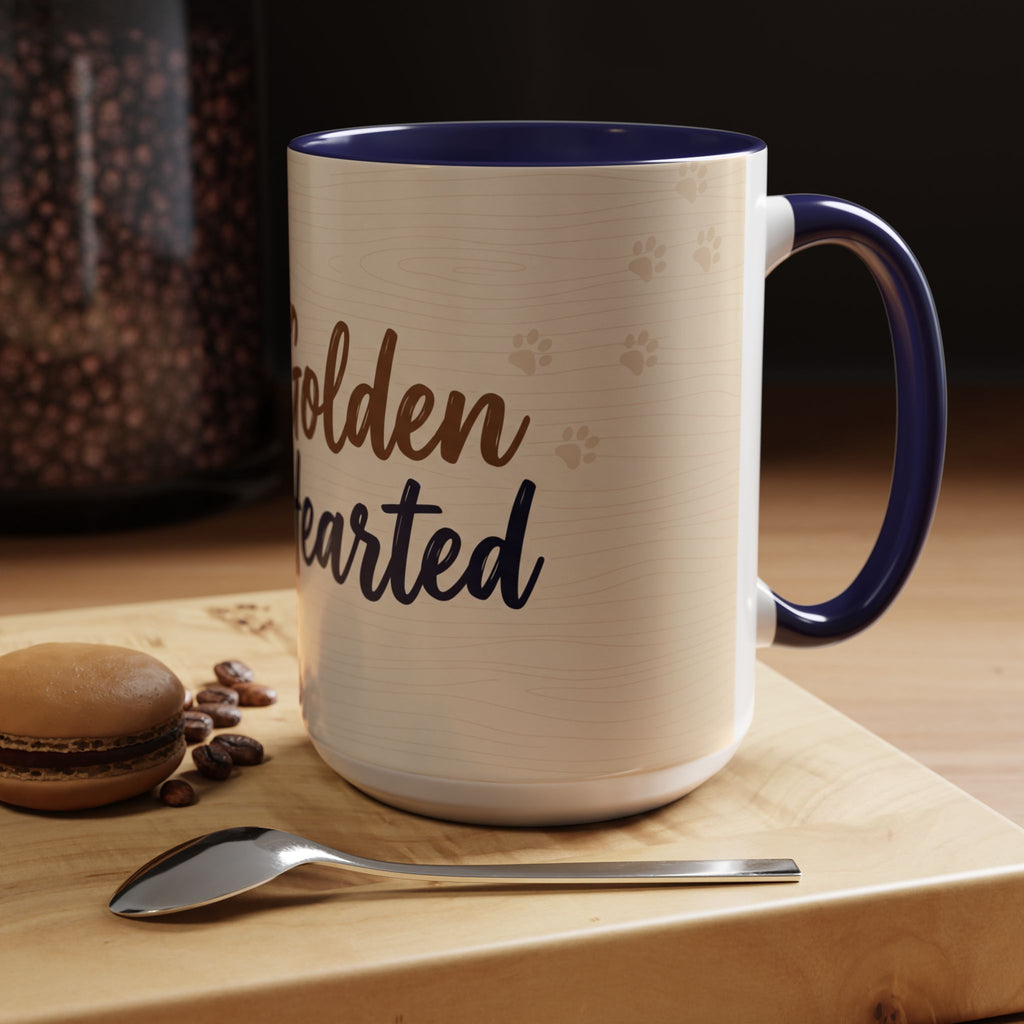 Golden Hearted Mug | Golden Retriever Lover Gift | Cute Dog Coffee Mug