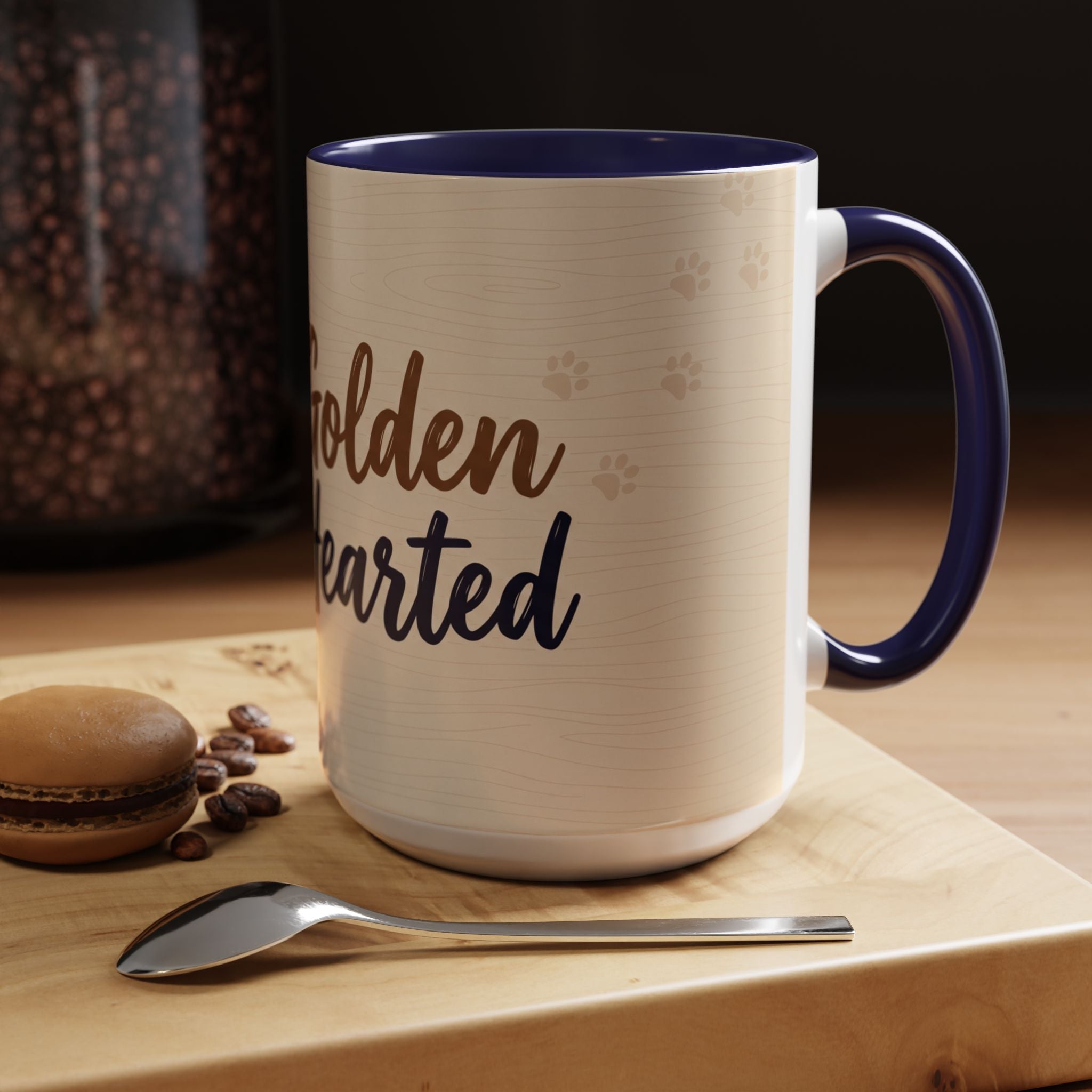 Golden Hearted Mug | Golden Retriever Lover Gift | Cute Dog Coffee Mug