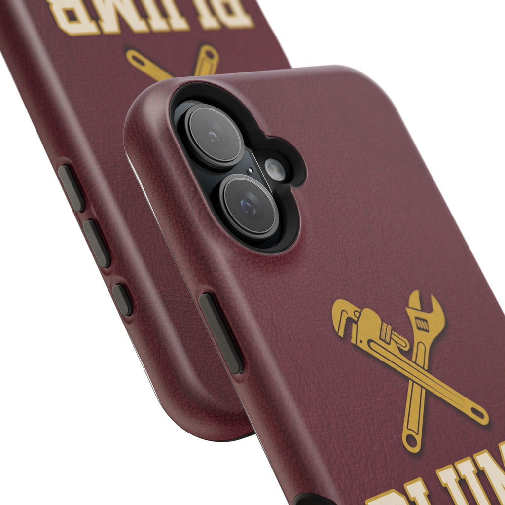 Plumb. Proud. Phone Case — Crossed Wrenches Wireless Charging Cover