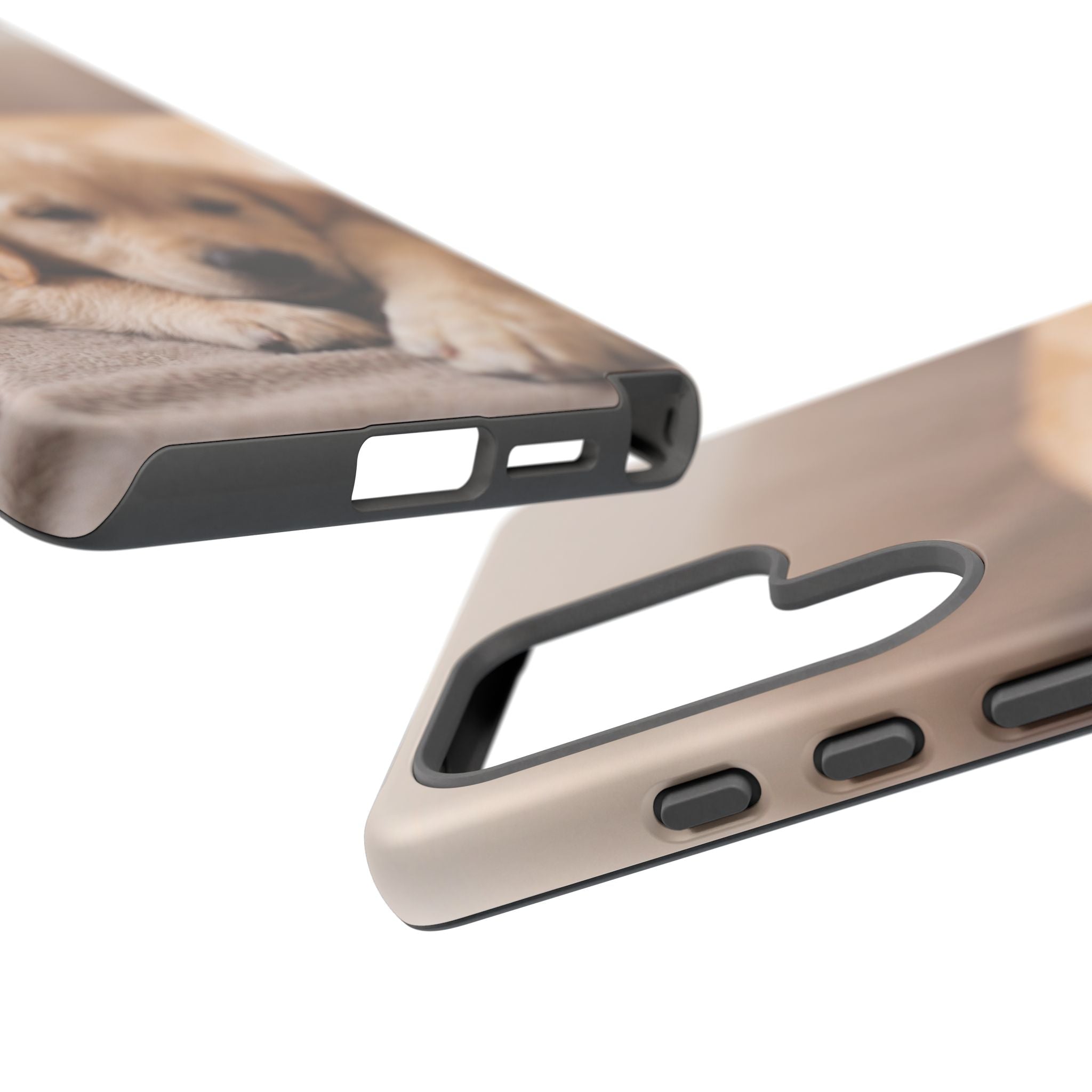 Sleepy Golden Retriever Puppy Phone Case | Cozy Cuddly Puppy Portrait | Samsung & iPhone