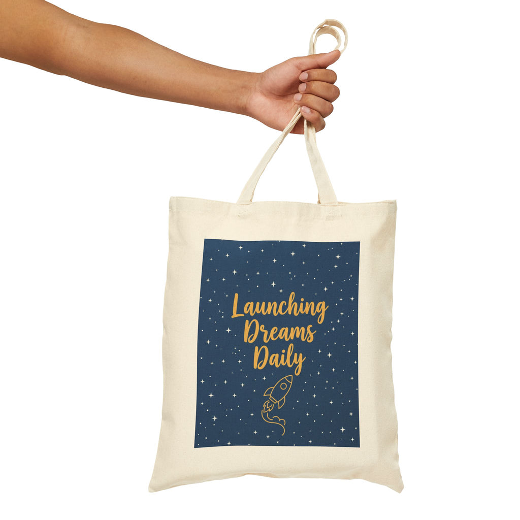 Launching Dreams Daily - Teacher Tote Bag - Teacher Appreciation Gift, Educator, Inspirational Teacher