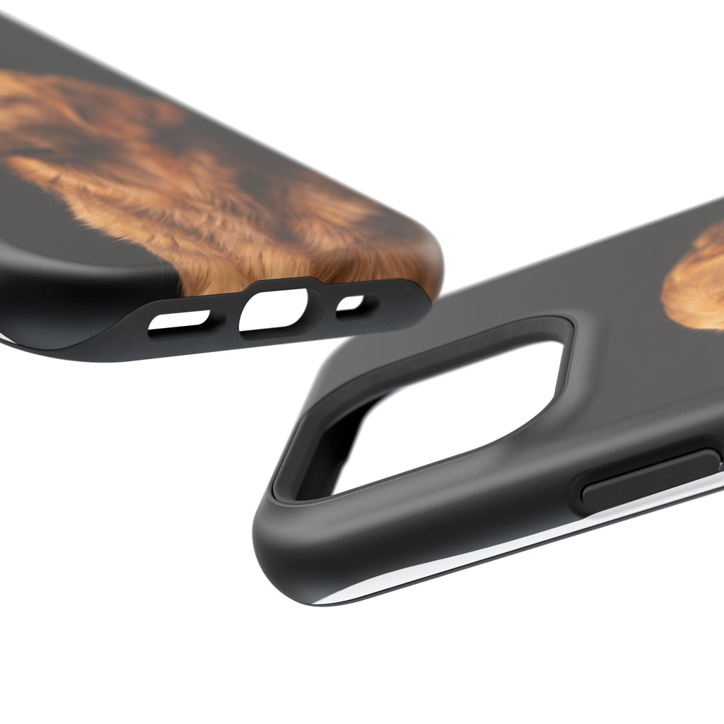 Golden Retriever Portrait Phone Case — Impact-Resistant Wireless Charging Cover