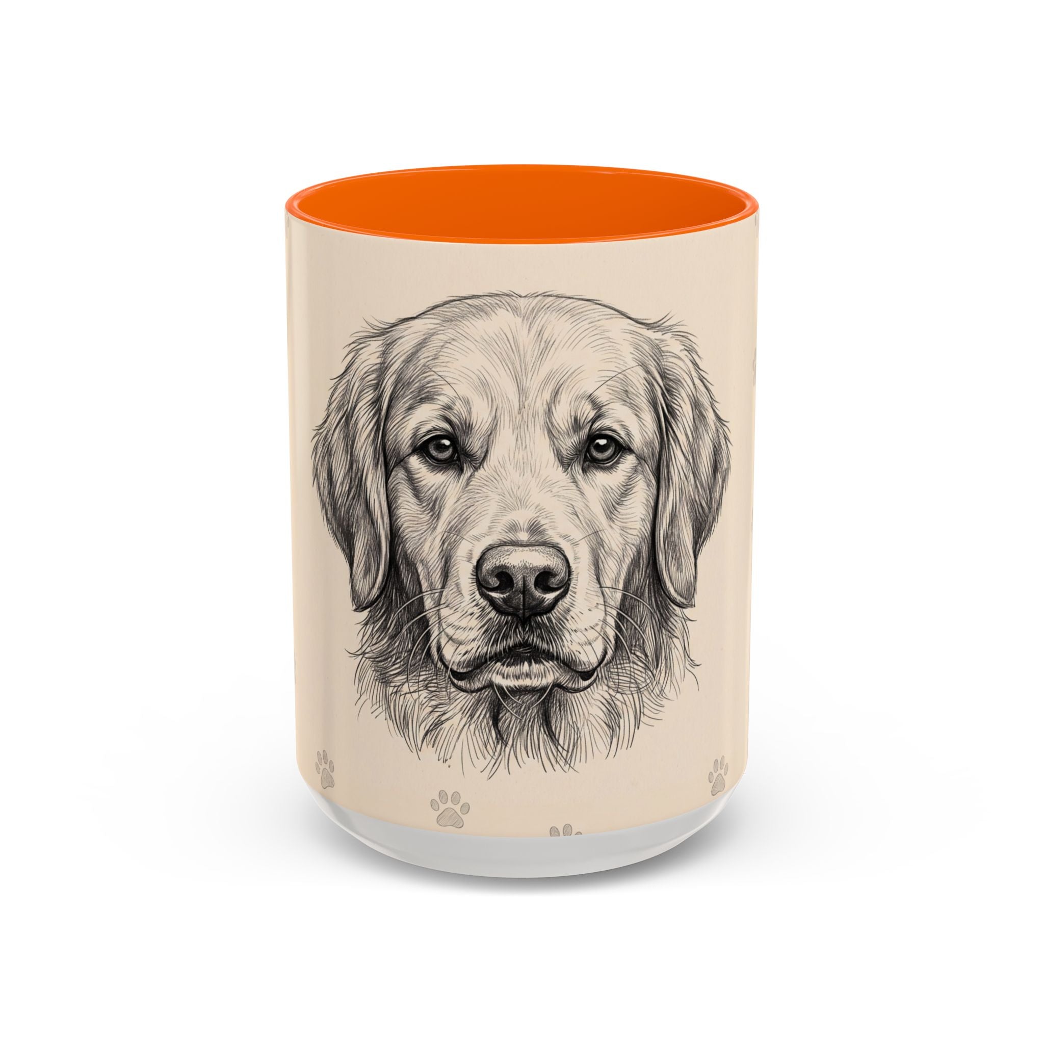 Golden Retriever Sketch Mug | Golden Retriever Lover Gift | Pencil Art Dog Coffee Mug