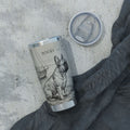 Nautical Frenchie Stainless Tumbler — 20 oz Personalized Travel Mug with Sailboat Harbour Design