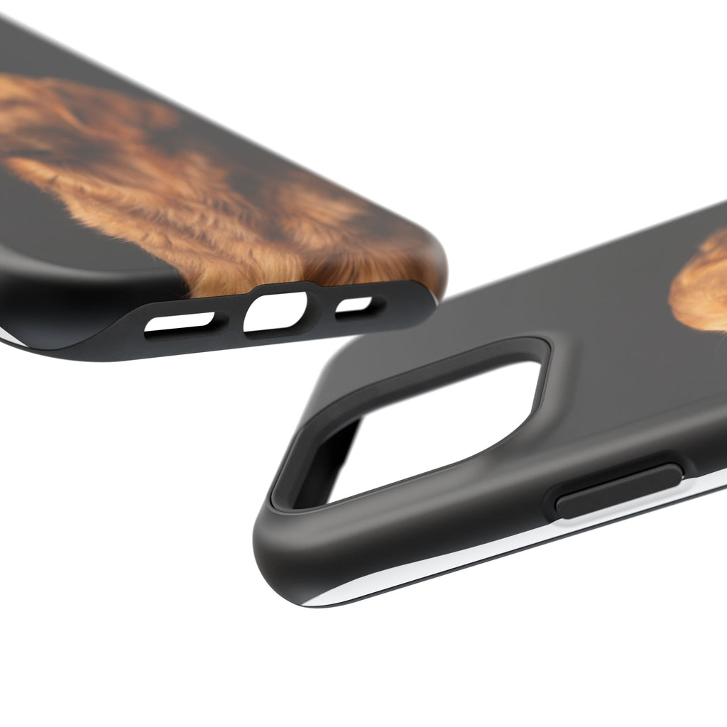 Golden Retriever Portrait Phone Case — Impact-Resistant Wireless Charging Cover
