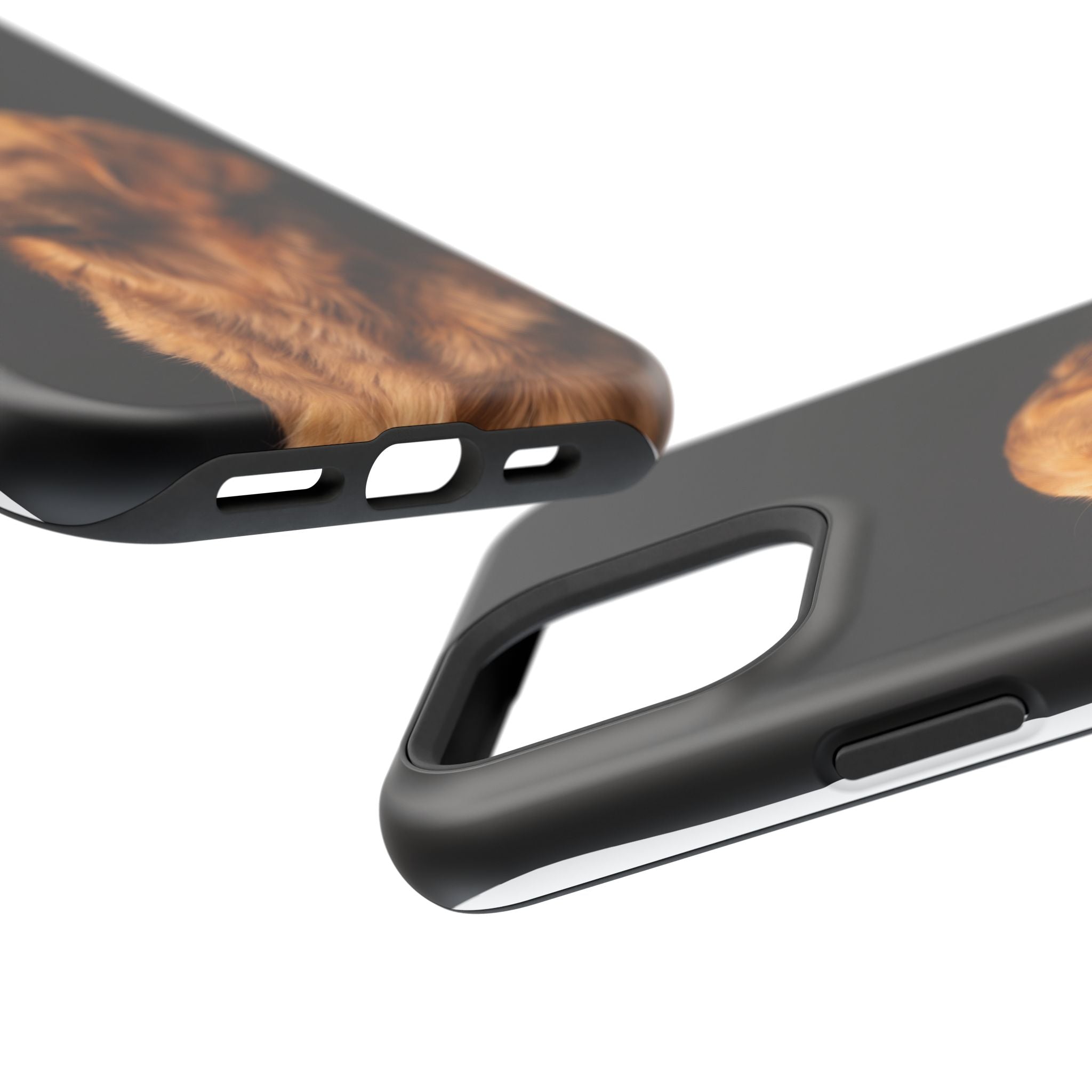 Golden Retriever Portrait Phone Case — Impact-Resistant Wireless Charging Cover