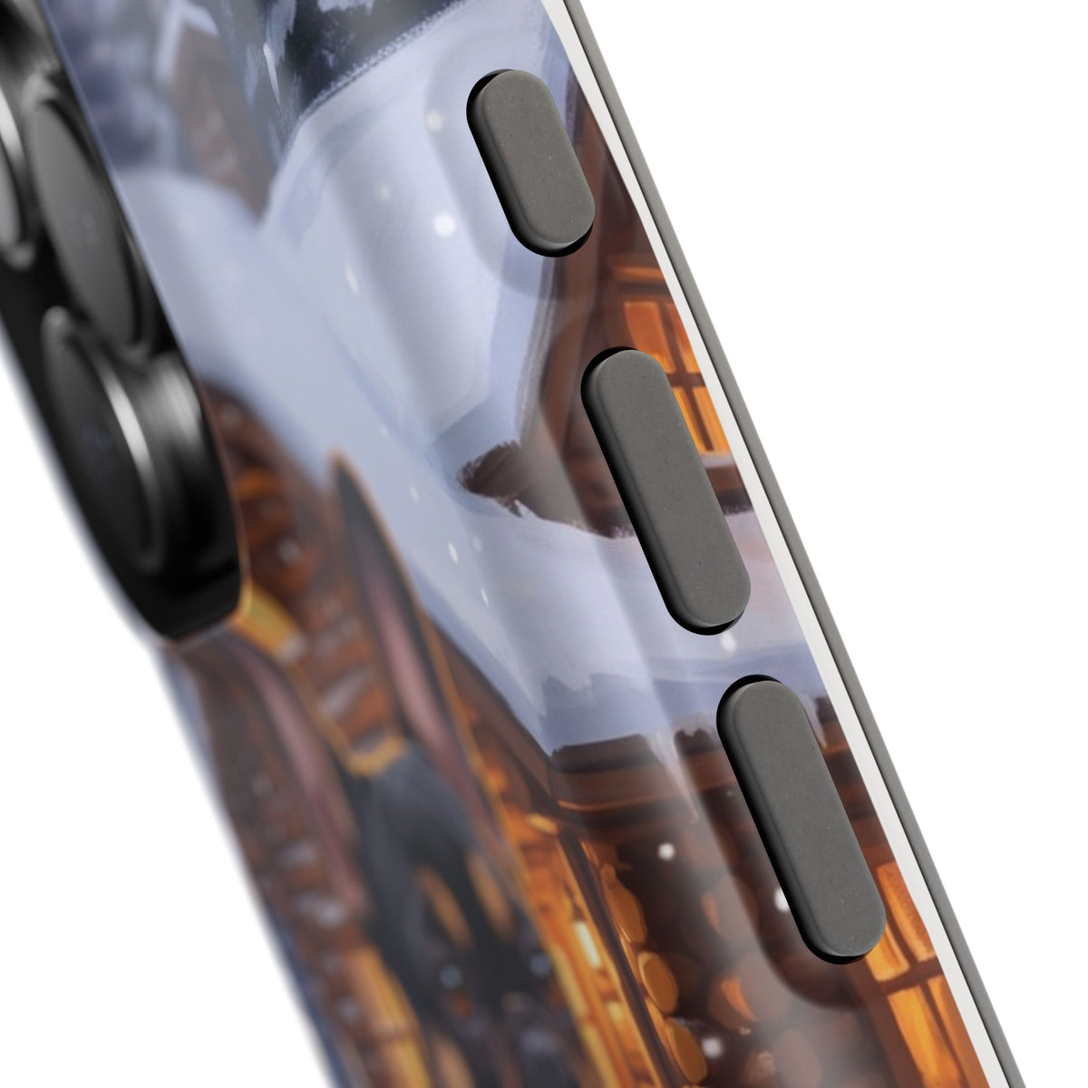 Personalized French Bulldog Cozy Cabin Phone Case — Wireless Charging Cover