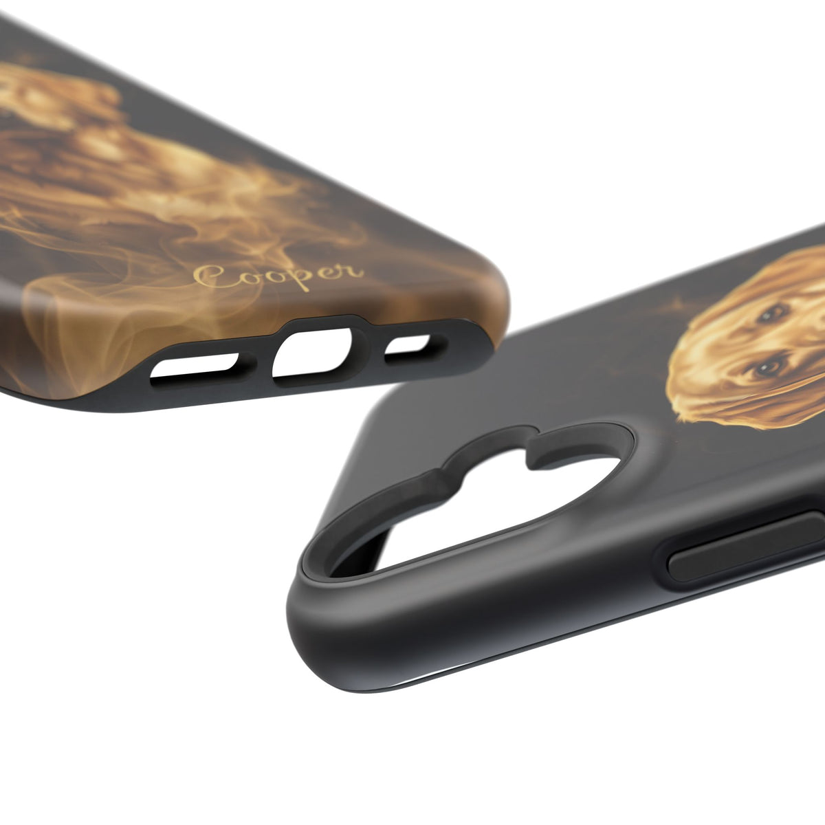 Personalized Gold Smoke Labrador Phone Case — Tough Magnetic Case with Wireless Charging