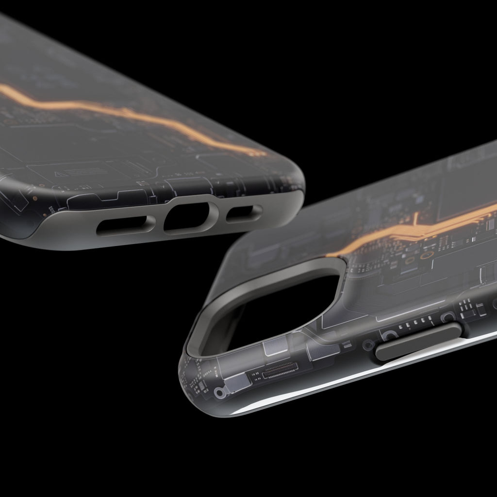 Electrician Circuit Bolt Phone Case — Impact-Resistant Wireless Charging Cover