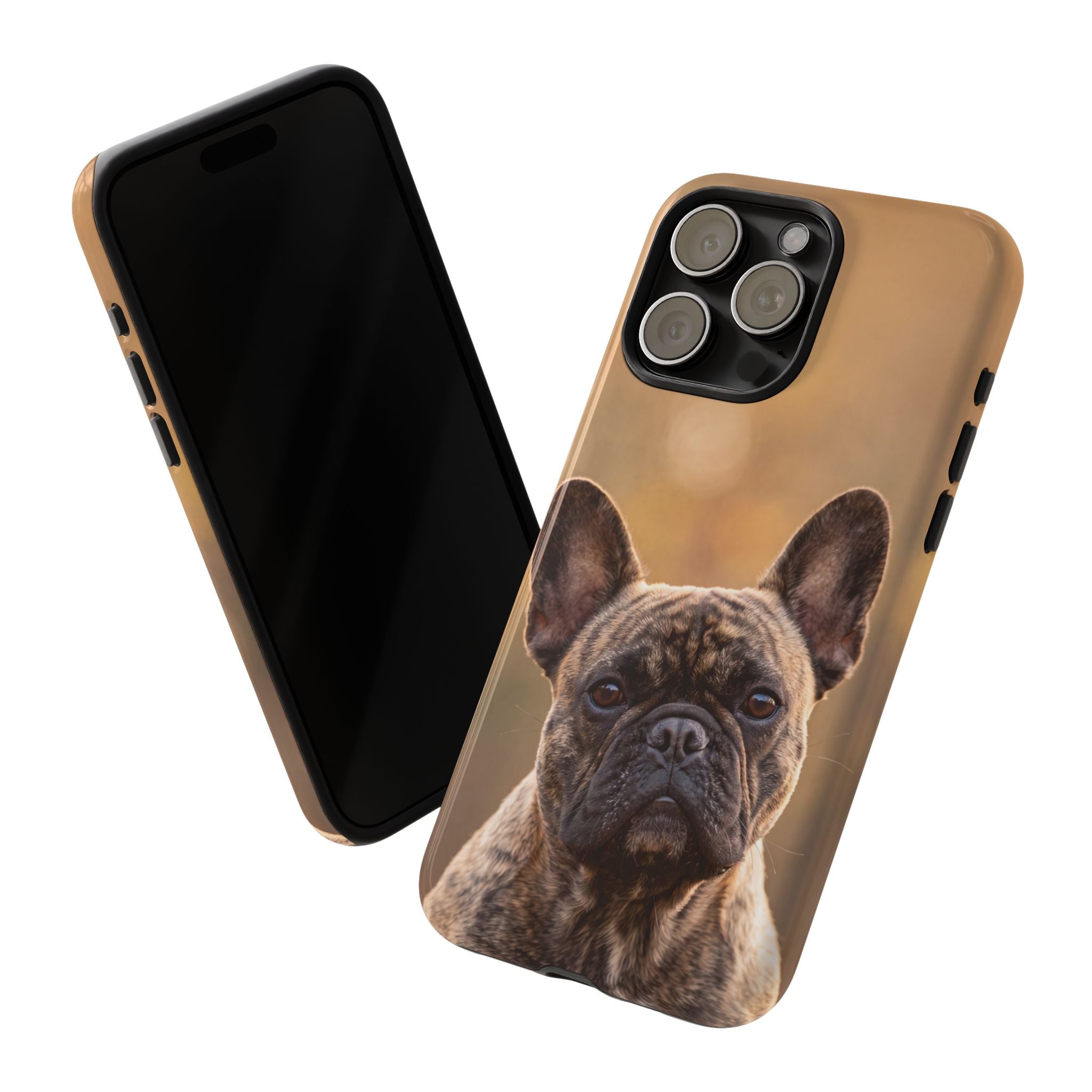 French Bulldog Portrait Phone Case | Realistic Brindle Frenchie Photo Case | iPhone & Samsung