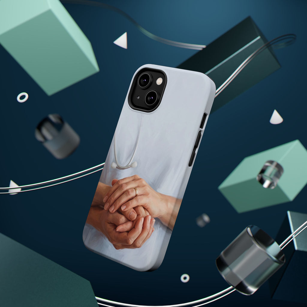 Impact-Resistant Phone Case — Caring Hands Wireless Charging Cover