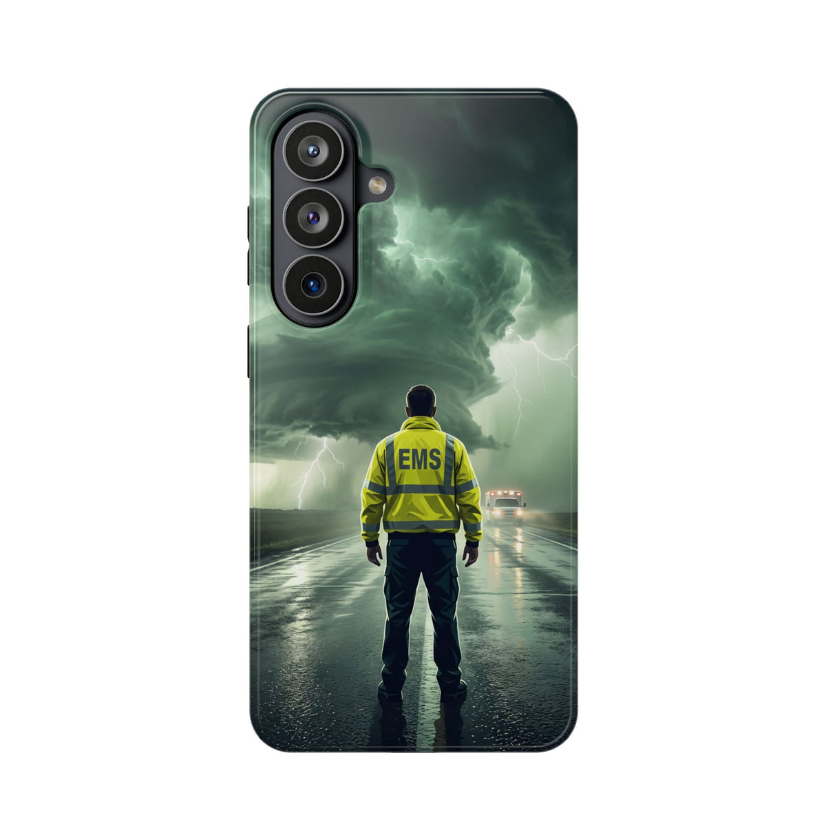EMS Green Storm Phone Case — Magnetic Wireless Charging Cover