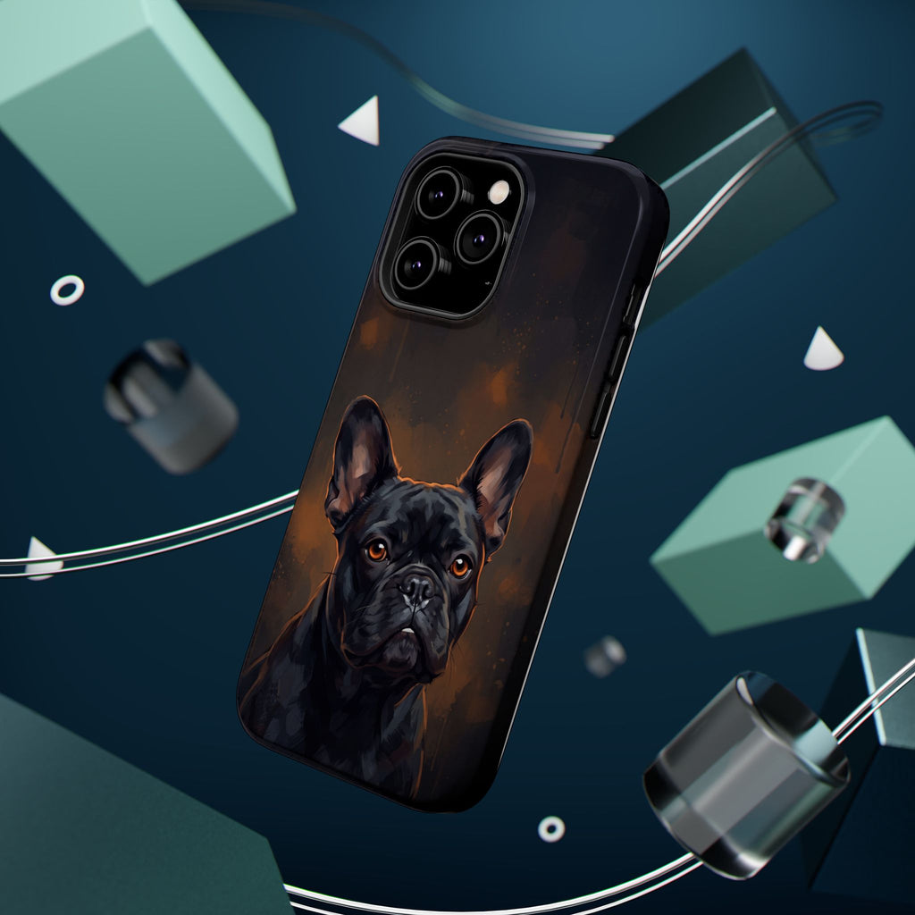 French Bulldog Portrait Phone Case — Impact-Resistant Wireless Charging Cover